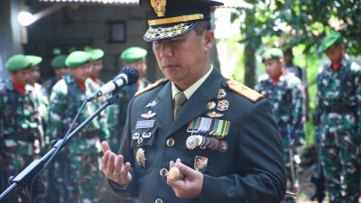 Danrem 072/Pamungkas, memimpin langsung upacara pemakaman militer Almarhum Kopda (Anumerta) Amin Nurohman Yang Gugur Dalam Tugas