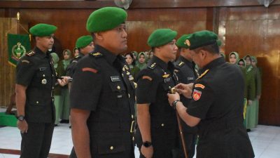 Kasiops, Kasilog, Kasiter Kasrem 072/Pamungkas dan Dandim 0709/ Kebumen Resmi Berganti Jabatan
