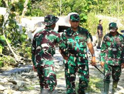 Komandan Kodim 0730/Gunungkidul Tinjau Langsung Pengerjaan TMMD Reguler ke-126
