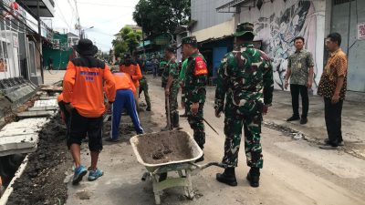 Patik Semangat Anggota, Dandim 0735/Surakarta Kunjungi Lokasi TMMD Sengkuyung Tahap IV di Kelurahan Kepatihan Kulon