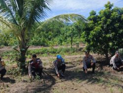 Polsek Air Kumbang Laksanakan Penanaman Jagung Serentak Dukung Swasembada Pangan 2025
