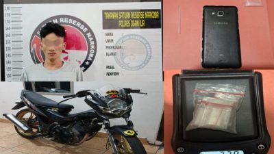 Pengedar Narkoba di Tanjung Raja, Ogan Ilir Di Tangkap