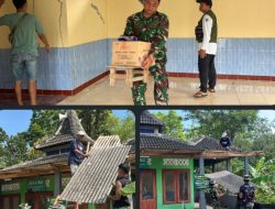 TNI Dan Warga Bergotong Royong Rehab Mushola Di Lokasi TMMD Reguler Ke-126 Kodim 0730/Gunungkidul.