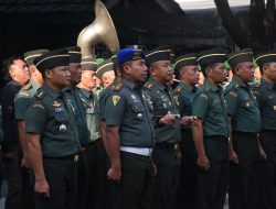 Gelorakan Semangat Nasionalisme, Prajurit dan PNS Korem 072/Pamungkas Gelar Upacara Bendera Mingguan
