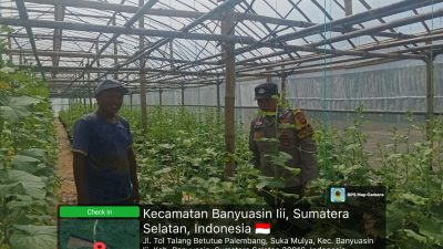 Bhabinkamtibmas Polsek Pangkalan Balai Gerakkan Masyarakat Dukung Program Swasembada Pangan Presiden