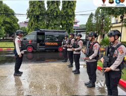 Gegana Brimob Polda Sumsel Gelar Latihan Taktis dalam Rangka Operasi Sikat II Musi 2025