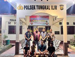 Polres Banyuasin Ungkap Pencurian Pipa Besi Pertamina 4 Tersangka Ditangkap