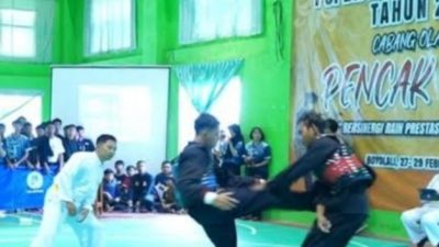 Salah satu cabor Kempo yang dipertandingkan di POPDA Kabupaten Boyolali