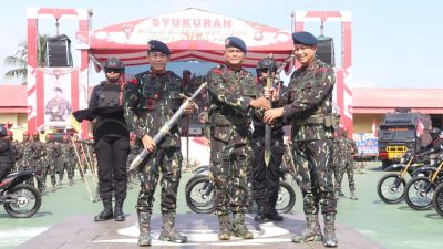 Soliditas Polda Sumsel Dan Forkopimda Warnai Syukuran HUT Ke-80 Brimob