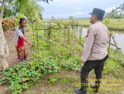 Bhabinkamtibmas Polsek Muara Telang Gerakkan Masyarakat Dukung Swasembada Pangan Nasional