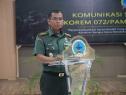 Perkuat Karakter dan Kemandirian Bangsa, Korem 072/Pamungkas Gelar Komsos Kreatif TA 2025