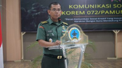 Perkuat Karakter dan Kemandirian Bangsa, Korem 072/Pamungkas Gelar Komsos Kreatif TA 2025