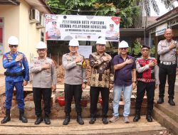 Polres Banyuasin Laksanakan Gelar Peletakan batu pertama dan Peresmian gedung propam Tathya Dharaka.