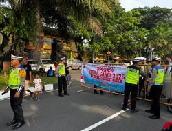 Satlantas Polres Boyolali Gelar Art Policing pada CFD, Dukung Operasi Zebra Candi 2025