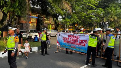 Satlantas Polres Boyolali Gelar Art Policing pada CFD, Dukung Operasi Zebra Candi 2025