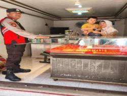 Polsek Sungsang Gelar Patroli jalan Kaki, Kawasan Pasar Sungsang Kondusif