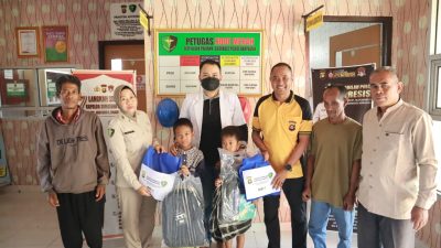Jumat Berkah Polres Banyuasin Wujudkan Senyum Anak dengan Khitan