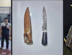Respons Cepat Laporan Warga, Polsek Indralaya Tangkap Pembawa Pisau di Ogan Ilir