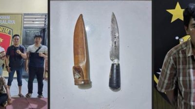 Respons Cepat Laporan Warga, Polsek Indralaya Tangkap Pembawa Pisau di Ogan Ilir