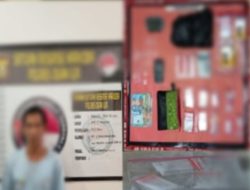 Pengedar Sabu di Desa Nagasari di Tangkap Satresnarkoba Polres Ogan ilir