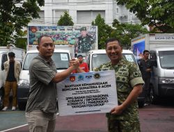 Korem 072/Pamungkas Terima Bantuan Kemanusiaan Untuk Korban Bencana Alam di Sumatera