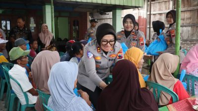 Kapolres Sragen Selenggarakan Baksos Kamtibmas, 40 Warga Kurang Mampu dan Anak Yatim di Sukodono Terima Santunan