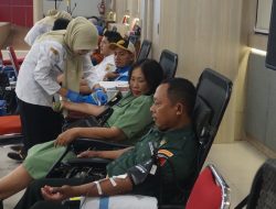 Sambut Hari Juang TNI AD, Kodim 0735/Surakarta Gelar Bakti Kesehatan Donor Darah