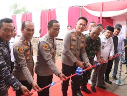 Kapolres Banyuasin Resmikan langsung Rumah Dinas Polsek Sungsang