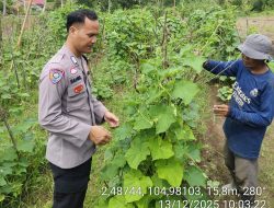 Bhabinkamtibmas Polsek Makarti Jaya Turun Langsung Dukung Swasembada Pangan