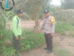 Bhabinkamtibmas Polsek Sungsang Ajak Warga Dukung Program Swasembada Pangan Nasional