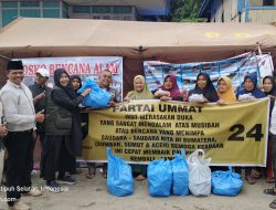 Partai Ummat Turun Langsung ke Lokasi Bencana, Salurkan Rendang Ayam dan Asam Padeh Ayam untuk Warga Terdampak di Tanah Datar