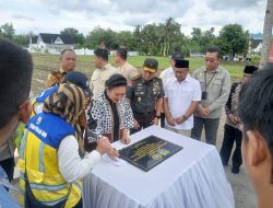 Danrem 072/Pamungkas Hadiri Peresmian Irigasi dan Penyerahan Beasiswa PIP di Moyudan