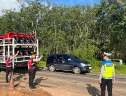Pawas Satgas Urai Macet Ops Lilin Musi 2025 Laporkan Kondisi Arus Lalu Lintas di Jalintim dan Gerbang Tol Musi Landas