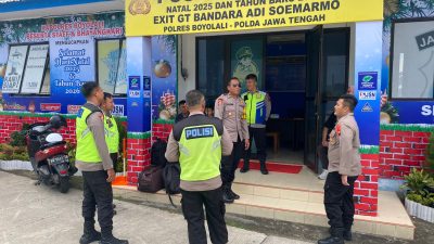 Pengecekan personel ops Lilin Candi 2025 di Pos Pelayanan Bandara Adi Soemarmo: Kami siap memberikan Pelayanan terbaik