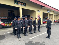 Pengamanan Natal, Satgas Tindak Ops Lilin Musi 2025 Sterilisasi Gereja HKBP Palembang