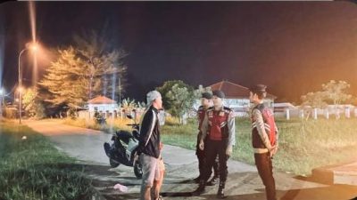 Polres Banyuasin Gelar Patroli Terpadu Jaga Harkamtibmas di Akhir Pekan