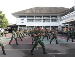 Tingkatkan Kemampuan Bela Diri Prajurit, Korem 072/Pamungkas Gelar Latihan Pencak Silat Militer