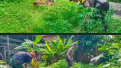 Bhabinkamtibmas Polsek Rambutan Edukasi Warga Desa Suka Pindah Antisipasi Bencana Hidrometeorologi