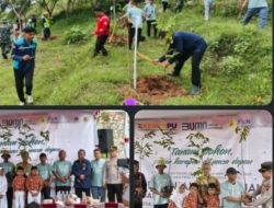 Polres Wonogiri Gelar Penanaman Penghijauan untuk Pagar Monyet Ekor Panjang di Watu Cenik