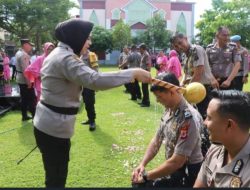 Kepolisian Resor (Polres) Gunungkidul menggelar Upacara Korp Raport Kenaikan Pangkat