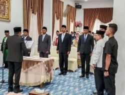 Perkuat Mesin Birokrasi, Bupati Tanah Datar Lantik Empat Pejabat Tinggi Pratama
