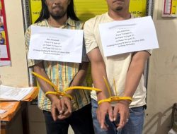 Simpan dan Titip Sabu, Dua Pria Asal Tanah Datar Dibekuk Satresnarkoba