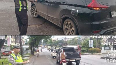 Polres Banyuasin Gelar “Strong Point Pagi” untuk Antisipasi Kemacetan dan Cegah Lakalantas