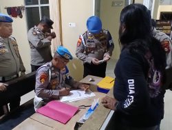 Bidpropam Polda Sumsel Gelar Ops Gaktiblin di Polsek Bayung Lencir, Tes Urine negatif