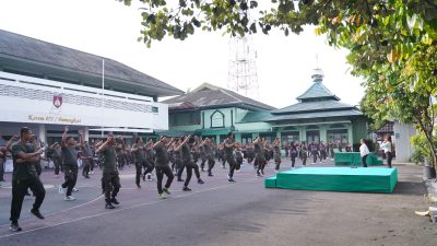 Korem 072/Pamungkas dan Bank Jateng Yogyakarta Gelar Olahraga Bersama dan Sosialisasi Layanan Perbankan
