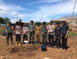 Dalam Rangka Menciptakan Lingkungan Asri Dan Pelestarian Alam Giat Penanaman Pohon di Lingkungan Yonif TP 890/GS