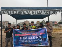 Sat Lantas Polres Simalungun Intensifkan Penyuluhan Tertib Lalu Lintas di Saribu Dolok dalam Ops Keselamatan Toba 2026