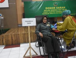 HUT Ke-80 Persit KCK, Persit Korem 072/Pamungkas Gelar Donor Darah