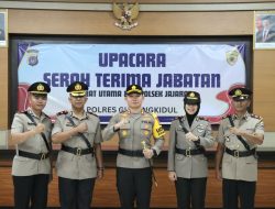 Kapolres Gunungkidul Pimpin Sertijab Kasat Lantas dan Dua Kapolsek.