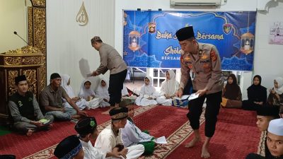 Ramadhan Berkah, Dit Polairud Polda Sumsel Santuni Anak Yatim